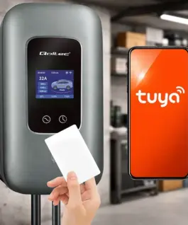 Qoltec EV зарядна станция 3 phases 22kW 32A WiFi