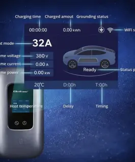 Qoltec EV зарядна станция 3 phases 22kW 32A WiFi