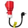 Qoltec Power адаптер CEE 16A 5P 400V for SCHUKO 230V