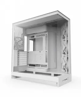 NZXT кутия за компютър NZXT H9 FLOW MIDI Tower window бял