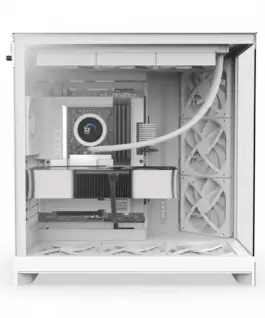 NZXT кутия за компютър NZXT H9 FLOW MIDI Tower window бял