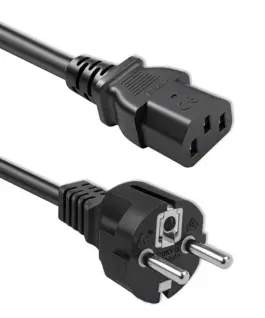 Qoltec Power кабел SCHUKO CEE IEC C13 3x0.75mm2 1.5m