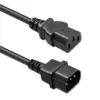 Qoltec Power кабел IEC C13 C14 3x1.0mm2 Pure copper 2m