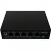 Lanberg Switch Light ILFE-4P-1GE-1S-90 Light Industrial POE 1XBT 3AXT SFP + ETH DIN FAST Ethernet