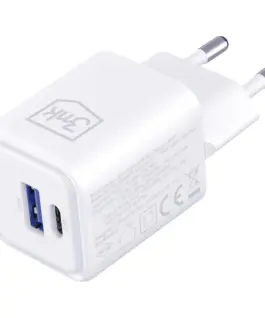 3MK зарядно GaN 33W QC4+ PPS AFC FCP SCP бял