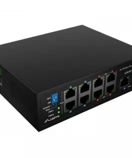 Lanberg Switch Light ILFE-8P-1GE-1S-120 Light Industrial POE 4XBT 4XAT SFP+ ETH DIN FAST Ethernet