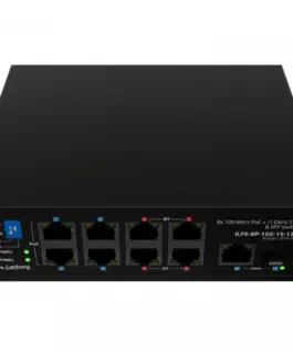 Lanberg Switch Light ILFE-8P-1GE-1S-120 Light Industrial POE 4XBT 4XAT SFP+ ETH DIN FAST