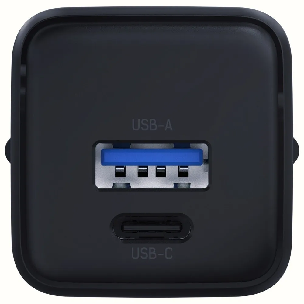 3MK зарядно GaN 20W QC4+ 1xUSB-A 1xUSB-C черен - Image 2