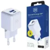 3MK зарядно GaN 20W PD QC4+ 1xUSB-A 1xUSB-C бял