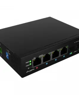 Lanberg Switch ILGE-4P-2S-90 Light Industrial POE 1XBT 3XAT 2XSFP DIN Gigabit Ethernet