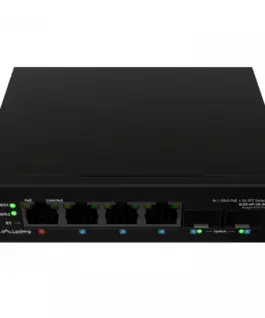 Lanberg Switch ILGE-4P-2S-90 Light Industrial POE 1XBT 3XAT 2XSFP DIN Gigabit