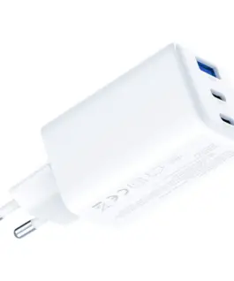 3MK зарядно GaN 65W QC4+ 1xUSB-A 2xUSB-C бял