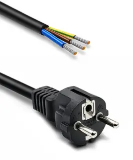 Qoltec SCHUKO CEE power кабел Cu stripped and soldere