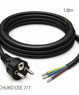 Qoltec SCHUKO CEE power кабел Cu stripped and soldere