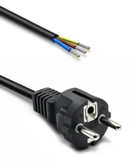 Qoltec SCHUKO CEE power кабел Cu stripped and soldere