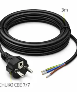Qoltec SCHUKO CEE power кабел Cu stripped and soldere