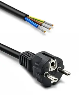 Qoltec SCHUKO CEE power кабел Cu stripped and soldere