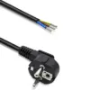 Qoltec Power кабел SCHUKO CEE angled plug Cu stripped