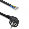 Qoltec Power кабел SCHUKO CEE angled plug Cu stripped