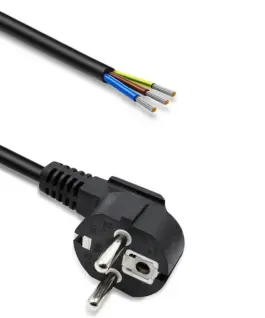 Qoltec Power кабел SCHUKO CEE angled plug Cu stripped