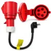 Qoltec Power адаптер CEE 32A 5P 400V socket to SCHUKO