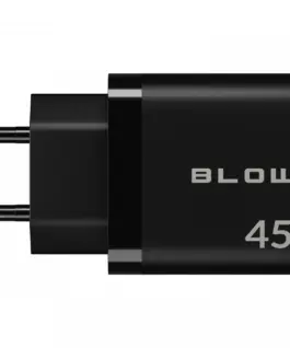 Alternative view of BLOW мрежово зарядно USB-A USB-C PD 45W + кабел