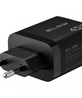 BLOW мрежово зарядно USB-A USB-C PD 45W + кабел