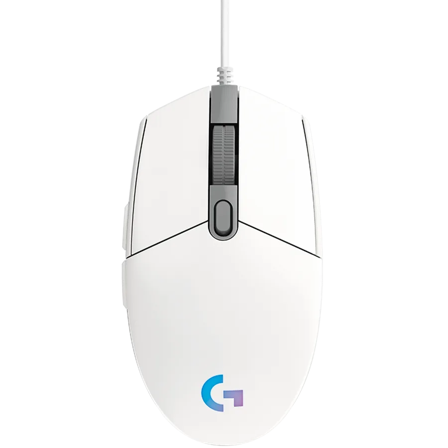 Геймърска мишка LOGITECH G102 LIGHTSYNC Corded Gaming Mouse - WHITE - USB - EER