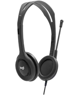 Alternative view of Слушалки LOGITECH H111 Corded Stereo Headset - BLACK - 3.5 MM