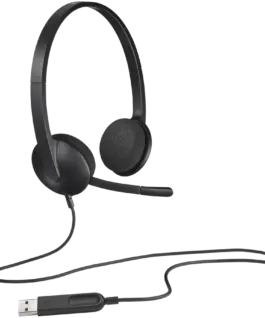 Слушалки LOGITECH H340 Corded Headset - BLACK - USB