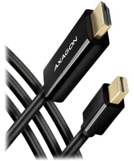 Видео адаптер AXAGON RVDM-HI14C2 Mini DP > HDMI 1.4 cable 1.8m 4K/30Hz