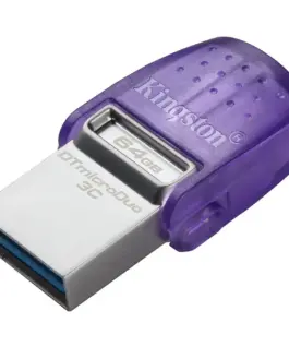 Alternative view of USB памет Kingston 64GB DataTraveler microDuo 3C 200MB/s dual USB-A + USB-C