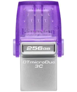 USB памет Kingston 256GB DataTraveler microDuo 3C 200MB/s dual USB-A + USB-C