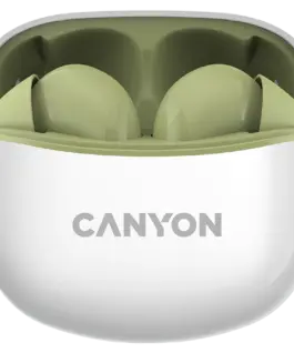 Bluetooth слушалки CANYON headset TWS-5 Green