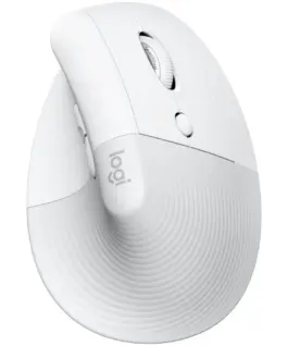 Безжична мишка LOGITECH Lift Bluetooth Vertical Ergonomic Mouse - OFF-WHITE/PALE GREY