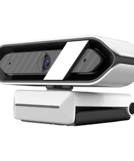 Alternative view of Уеб камера LORGAR Rapax 701, Streaming Camera,2K 1080P/60fps, 1/3,4Mega CMOS Image Sensor, Auto Focus, Built-in high sensivity low noise cancelling Microphone,white coating color, USB 2.0 Type C , L=2000mm, size: 105x46.8x62.5mm, Weight: 108g