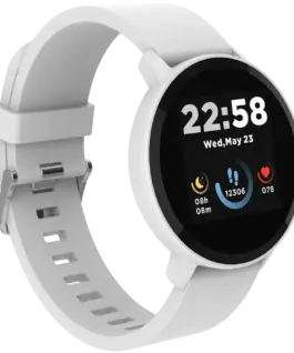 Alternative view of Смарт часовник CANYON Lollypop SW-63, Smart watch, 1.3inches IPS full touch screen, Round watch, IP68 waterproof, multi-sport mode, BT5.0, compatibility with iOS and android, Silver white, Host: 25.2*42.5*10.7mm, Strap: 20*250mm, 45g