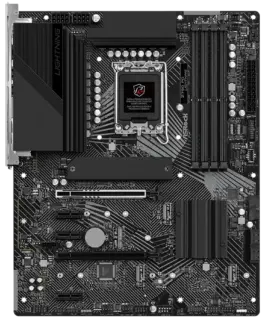Alternative view of Дънна платка ASROCK MB Desktop Z790 PG Lightning (S1700, 4x DDR5, 1x PCIe 4.0 x16, 1x PCIe 5.0 x16, 3x PCIe 3.0 x1, 4x Hyper M.2, 4x SATA3 6.0Gb/s, RAID 0,1,5,10, 2x USB-C, 10x USB 3.2, 3x USB 2.0, 1x RJ-45 2.5GB, 1x HDMI, ATX
