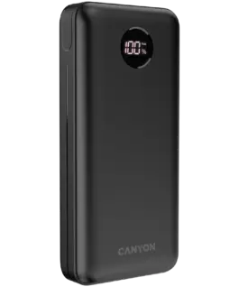 Alternative view of Външна батерия CANYON power bank PB-2002 LED 20000 mAh PD 20W QC 3.0 Black