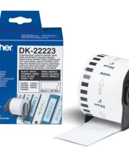 ЛЕНТА ЗА ЕТИКЕТНИ ПРИНТЕРИ BROTHER ТИП QL - CONTINUOUS PAPER TAPE - 50 mm x 3048 m - PN DK22223