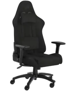 Геймърски стол CORSAIR TC100 RELAXED Gaming Chair Fabric - Black