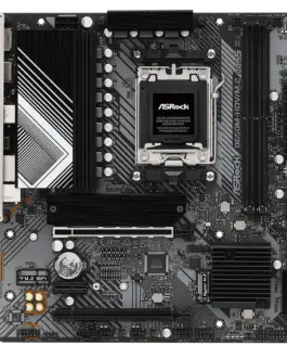 Alternative view of Дънна платка ASROCK MB Desktop B650M-HDV/M2, AM5, 2x DDR5, 2x PCIe 4.0 x16, 1x PCIe 4.0 x1, 1x Blazing M.2(PCIe Gen5x4), 1x Hyper M.2(PCIe Gen4x4), 1x M.2, 4x SATA3 6.0 Gb/s, 1x HDMI, 1x DisplayPort, 2.5G LAN, 7x USB 3.2, 8x USB 2.0, 1x USB-C