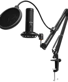 Геймърски микрофон LORGAR Voicer 931 Gaming Microphone Black USB condenser microphone with boom arm stand pop filter tri