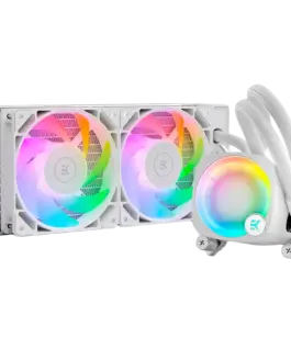 Охладител за процесор Охладител EK-Nucleus AIO CR240 Lux D-RGB - White 2x EK-FPT FAN 120 D-RGB PWM fans Rotatable ARGB P