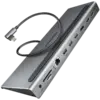 USB хъб Axagon Multiport USB-C 5Gbps TRIPLE 4K DISPLAY hub HMC-4KX3