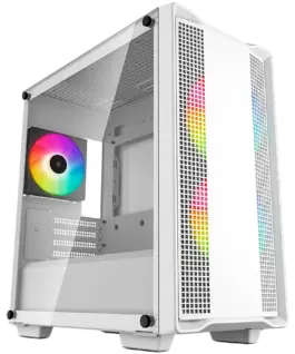 Кутия за компютър DeepCool CC360 ARGB WH Mid Tower Mini-ITX/Micro-ATX 1xUSB3.0 1xUSB2.0 1xAudio 3x120mm Pre-Installed AR