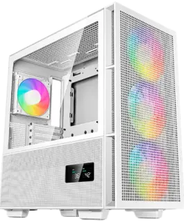 Кутия за компютър DeepCool CH560 Digital WH Mid Tower Mini-ITX/Micro-ATX/ATX/E-ATX 1xUSB3.0 1xType-C 1xAudio 3x140mm+1x1
