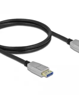 Кабел Delock DisplayPort 2.0 мъжко - DisplayPort мъжко 1.0м 10K Черен