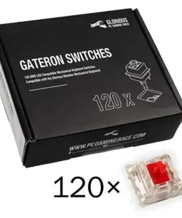 Alternative view of Суичове за механична клавиатура Glorious Gateron Red 120 броя