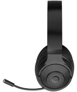 Alternative view of Геймърски слушалки LORGAR Noah 500, Wireless Gaming headset with microphone, JL7006, BT 5.3, battery life up to 58 h (1000mAh), USB (C) charging cable (0.8m), 3.5 mm AUX cable (1.5m), size: 195*185*80mm, 0.24kg, black